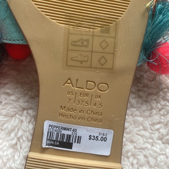 New with tags without box Aldo slip ons sandals size 7 women’s - Picture 6 of 6